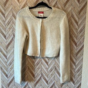 Vintage ESPRIT Cropped Fuzzy Cardigan